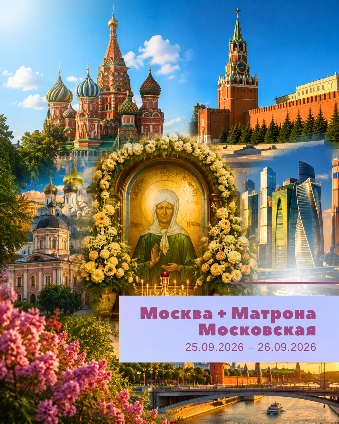 Москва + Матрона Московская